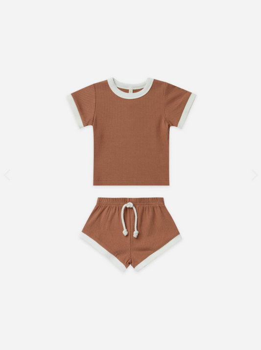 Ribbed Shortie Set - 3-6M