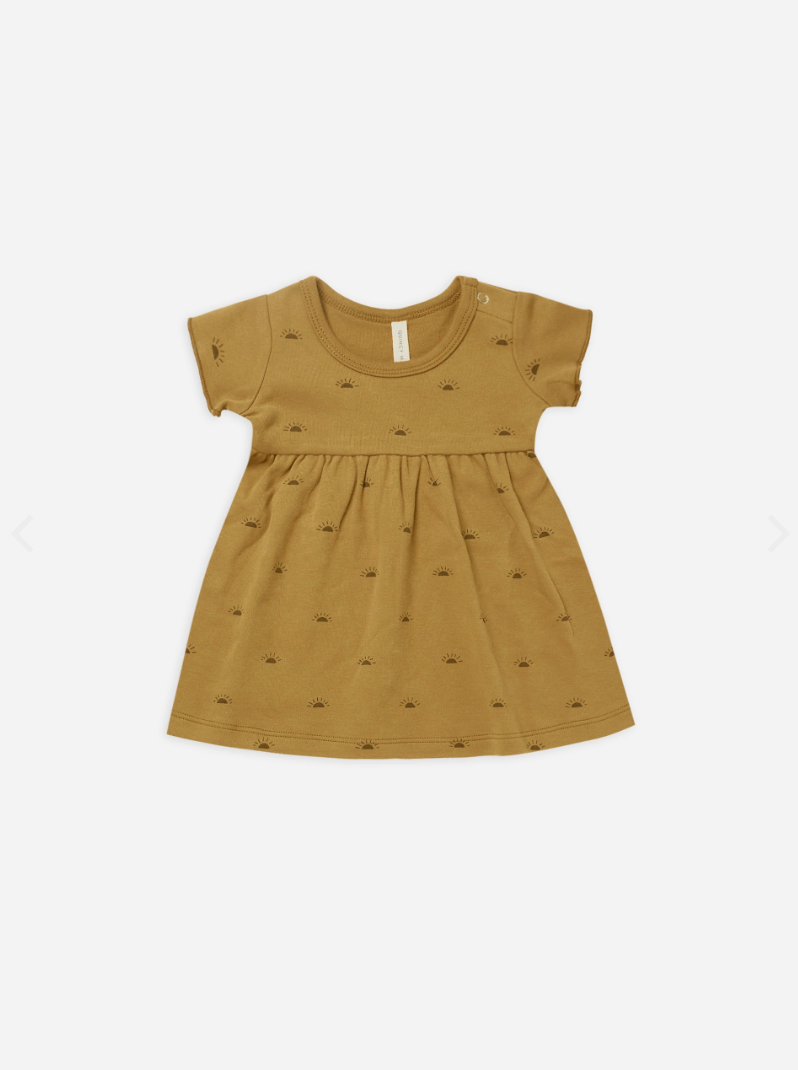 Short Sleeve Baby Dress - 3-6M